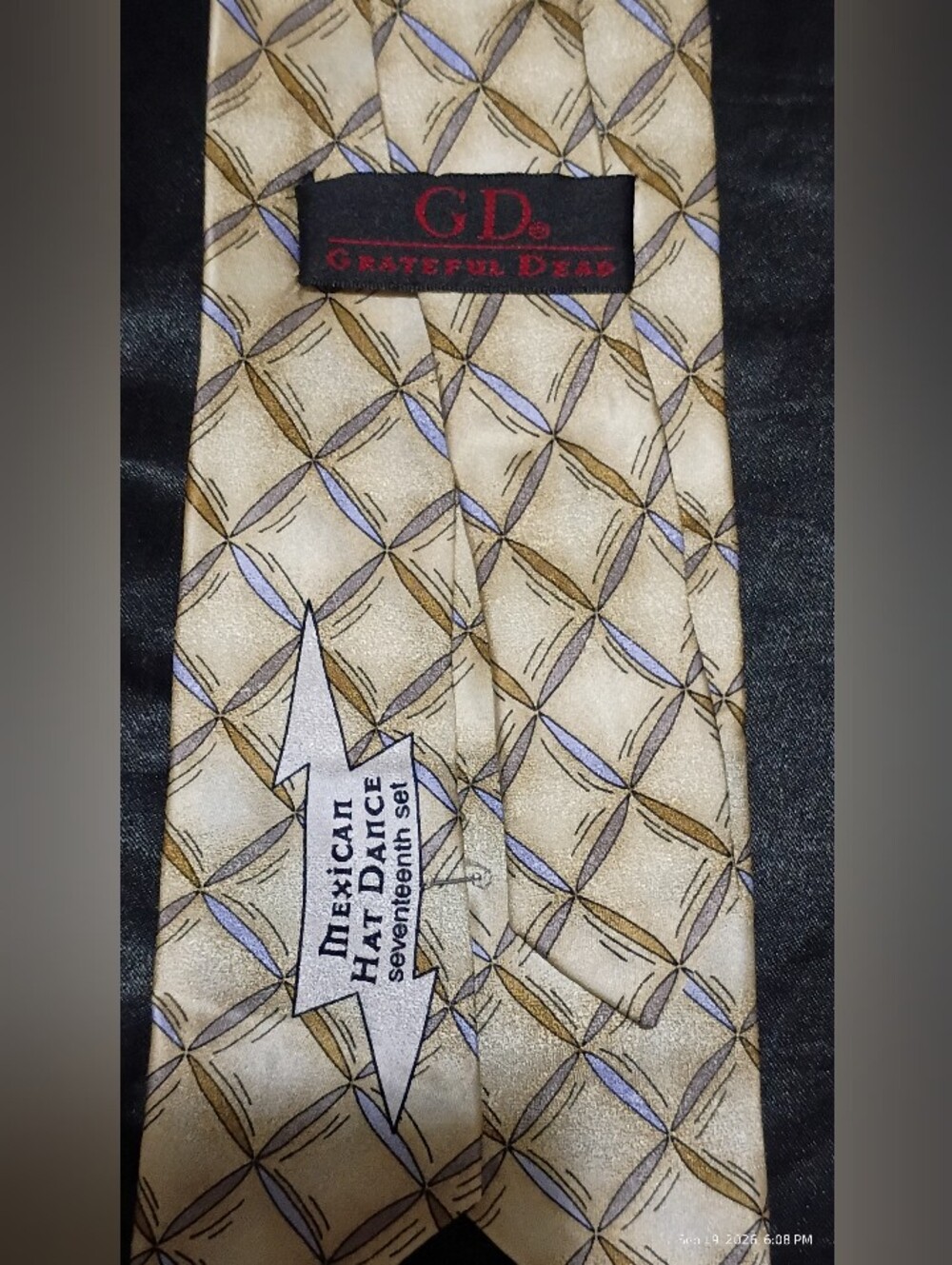 Grateful Dead 100% Silk Handmade Tie (1993)A - Picture 5 of 9